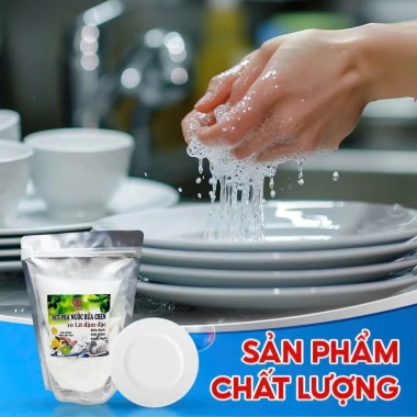Combo 2 bột pha 20 lít Nước rửa chén chanh sạch dầu không hại da tay 119.000 VND