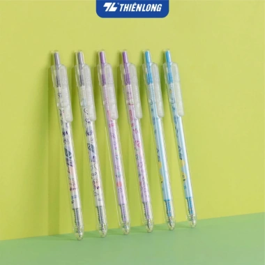 Combo 2 Bút gel Quick Dry Thiên Long GEL-045 mực đen 0.5mm, khô nhanh, đệm cầm tay êm ái - 24.000 VNĐ