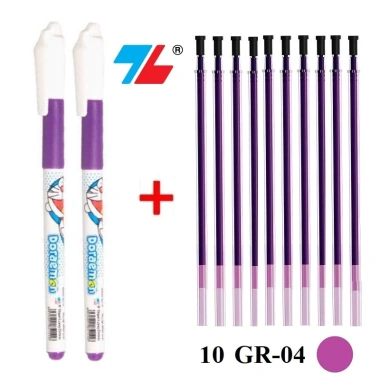 Combo 2 bút gel Thiên Long Gel012 + 10 ruột gel, ngòi GR04 0.5mm - Giá chỉ 79.000đ 10