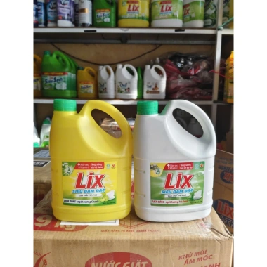 Combo 2 can Nước rửa chén Lix Siêu Đậm Đặc hương Chanh và Trà Xanh 1.4kg - Giá chỉ 65.000₫