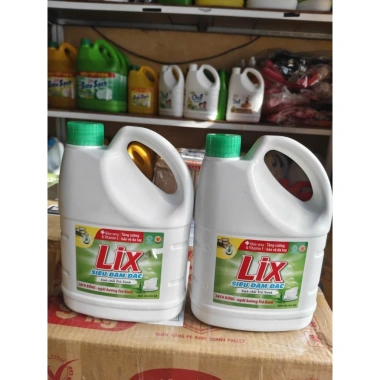 Combo 2 can Nước rửa chén Lix Siêu Đậm Đặc hương Chanh và Trà Xanh 1.4kg - Giá chỉ 65.000₫