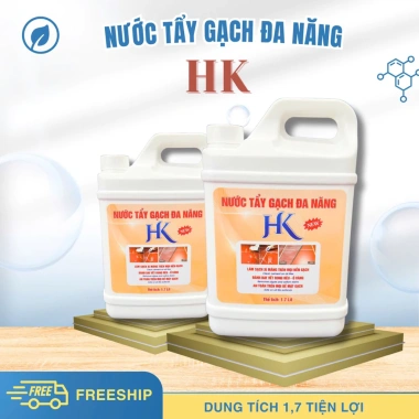 Combo 2 Can Nước Tẩy Gạch Đa Năng HK 1.7L Giảm giá 208k Tặng 2 miếng chà