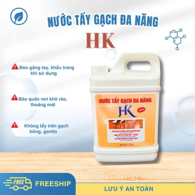 Combo 2 Can Nước Tẩy Gạch Đa Năng HK 1.7L Giảm giá 208k Tặng 2 miếng chà