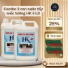 Combo 2 can nước tẩy mốc tường + HK 5L cho quần áo, tặng 2 miếng chà - Giá chỉ 329.000₫
