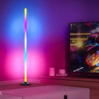 Combo 2 Cây Đèn LED RGB V120 120cm Nháy Theo Nhạc, Điều Khiển App - Trang Trí PC, TV & Phòng Cực Kì Đẹp