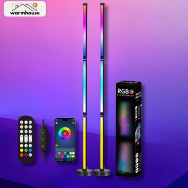 Combo 2 Cây Đèn LED RGB V120 120cm Nháy Theo Nhạc, Điều Khiển App - Trang Trí PC, TV & Phòng Cực Kì Đẹp