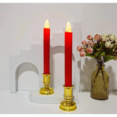 Combo 2 Cây Nến Điện Tử Chân Đế Cao, Đèn Cầy Điện Tử, Nến Bàn Thờ - Chảy Sáp, Giá 37.000₫ 9 Combo 2 Cây Nến Điện Tử Chân Đế Cao, Đèn Cầy Điện Tử, Nến Bàn Thờ - Chảy Sáp, Giá 37.000₫ 9