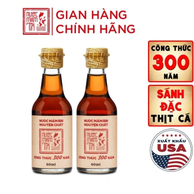 Combo 2 chai 40N 60ml Nước mắm Tĩn cá cơm than Nhãn Đỏ Mini – Giá chỉ 60.000đ