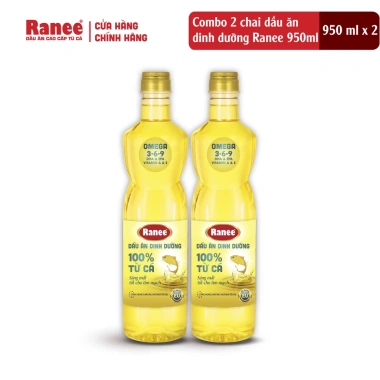 Combo 2 chai Dầu ăn dinh dưỡng Ranee 950ml + Hộp bơ tặng - Chỉ 125k (Giá gốc 199k) 2 Combo 2 chai Dầu ăn dinh dưỡng Ranee 950ml + Hộp bơ tặng - Chỉ 125k (Giá gốc 199k) 2