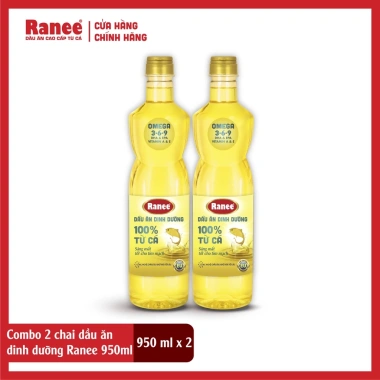 Combo 2 chai Dầu ăn dinh dưỡng Ranee 950ml + Hộp bơ tặng - Chỉ 125k (Giá gốc 199k)