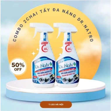 Combo 2 chai Dr Natro tẩy siêu sạch xoong nồi, bồn rửa lavabo: Giá 110.000 VND