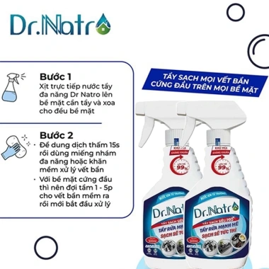 Combo 2 chai Dr Natro tẩy siêu sạch xoong nồi, bồn rửa lavabo: Giá 110.000 VND