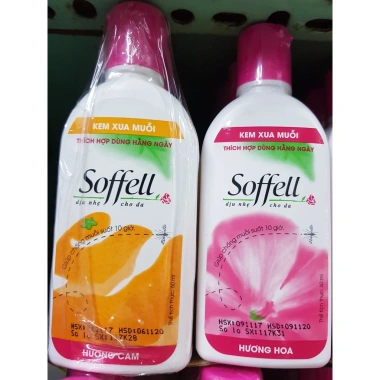 Combo 2 Chai Kem Thoa Muỗi Soffell 60ml - Diệt Muỗi Nhanh, Giá Chỉ 69.000đ