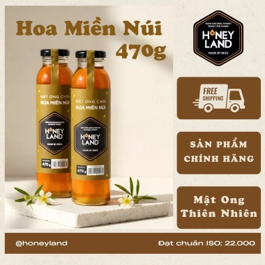 Combo 2 Chai Mật Ong Chín Miền Núi Honeyland 470g - Mật Ong Thiên Nhiên, Tăng Cường Sức Đề Kháng, Giá Ưu Đãi 448.200₫