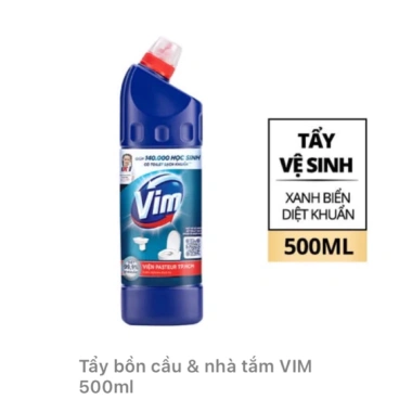 Combo 2 chai Nước Gel Tẩy Bồn Cầu Vim Diệt Khuẩn Trắng Sáng Duck 880ml, 870ml, 500-900ml Giá chỉ 38.000₫ 5