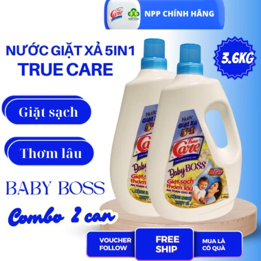 Combo 2 chai Nước Giặt Xả 5in1 True Care 3.6kg - Hương Baby dịu nhẹ, an toàn cho bé, chỉ 300.000 VND 4