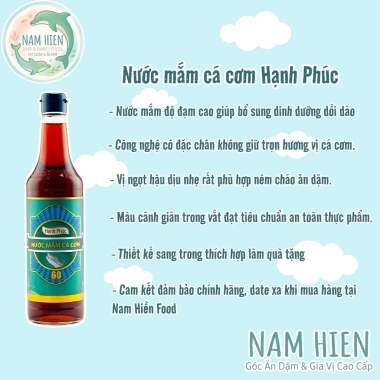 Combo 2 chai Nước Mắm Cá Cơm Hạnh Phúc 60% Độ Đạm 500ml - Chỉ 173.000 VND 2