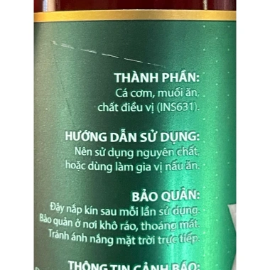 Combo 2 chai Nước Mắm Cá Cơm Hạnh Phúc 60% Độ Đạm 500ml - Chỉ 173.000 VND 5
