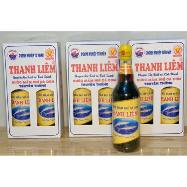 Combo 2 chai Nước mắm nhị cá cơm Thanh Liêm 450ml 50° đạm - Giá ưu đãi 185k