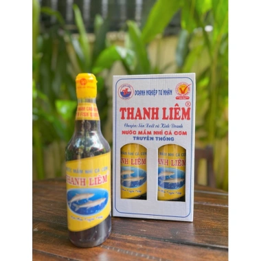 Combo 2 chai Nước mắm nhị cá cơm Thanh Liêm 450ml 50° đạm - Giá ưu đãi 185k