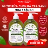 Combo 2 chai Nước rửa chén Bã trà xanh lên men tự nhiên KinKít 600g - Giảm giá 20% - Mềm da tay, khử mùi, sạch bám