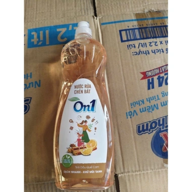 Combo 2 chai Nước rửa chén On1 Quế Cam Kiwi và Aloe Vera 750g Giá 55.000₫