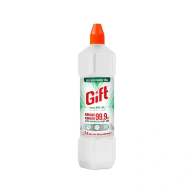 Combo 2 chai Nước tẩy nhà tắm, bồn cầu Toilet Gift Siêu sạch Bạc hà 900ml - 42.000₫ 3