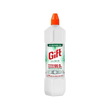 Combo 2 chai Nước tẩy nhà tắm, bồn cầu Toilet Gift Siêu sạch Bạc hà 900ml - 42.000₫ 8
