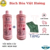 Combo 2 chai tẩy bồn cầu HT01-960ml - làm sạch mảng bám, tặng 2 pad chà rửa, giá ưu đãi 56.000₫