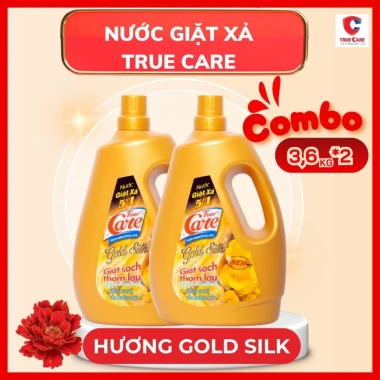 Combo 2 chai vàng 3.6kg True Care 5in1 Nước giặt xả – Trắng sạch, hạt lưu hương, chỉ 300.000đ Combo 2 chai vàng 3.6kg True Care 5in1 Nước giặt xả – Trắng sạch, hạt lưu hương, chỉ 300.000đ