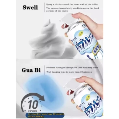 Combo 2 chai xịt bột tuyệt vệ sinh toilet và bồn tắm – Siêu sạch, loại bỏ mảng bám, 35.000 VND