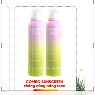 Combo 2 chai Xịt Chống Nắng Five Grains Pro-Xylane 160ml - Bảo Vệ Da Nâng Tone, Giá 238k 6