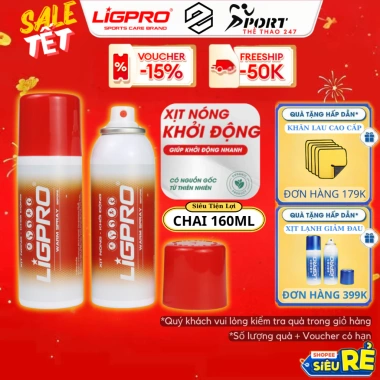 Combo 2 chai xịt LIGPRO 200ml – Xịt lạnh giảm đau, xịt nóng nhanh, xoa bóp xương khớp, giá chỉ 89.000đ 4