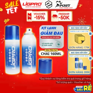Combo 2 chai xịt LIGPRO 200ml – Xịt lạnh giảm đau, xịt nóng nhanh, xoa bóp xương khớp, giá chỉ 89.000đ 5