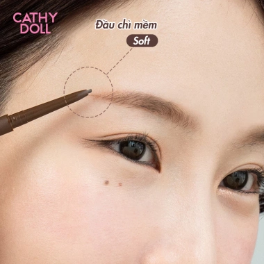 Combo 2 Chì Kẻ Mày Tròn Siêu Nhỏ Cathy Doll - Chống Nước, Lâu Trôi, Skinny Soft 0.06g - Giá chỉ 158.000₫ 3