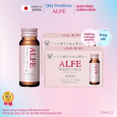 Combo 2 Collagen Uống ALFE Beauty 10 chai 50ml – Tăng đàn hồi, da sáng mịn, hàng chính hãng