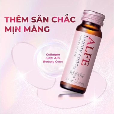 Combo 2 Collagen Uống ALFE Beauty 10 chai 50ml – Tăng đàn hồi, da sáng mịn, hàng chính hãng