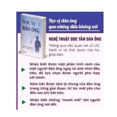 Combo 2 cuốn Binh Pháp Ái Tình và Đọc Vị Đàn Ông - Giá ưu đãi 79.000 VNĐ