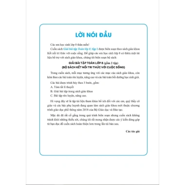 Combo 2 Cuốn Giải Bài Tập Toán 8 - Sách Kết Nối Tri Thức Với Cuộc Sống ndbooks Giá ưu đãi 159.120 VND