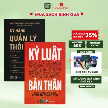 Combo 2 cuốn Sách Kỹ Năng Quản Lý Thời Gian và Kỷ Luật Bản Thân giá ưu đãi 257.760 VND