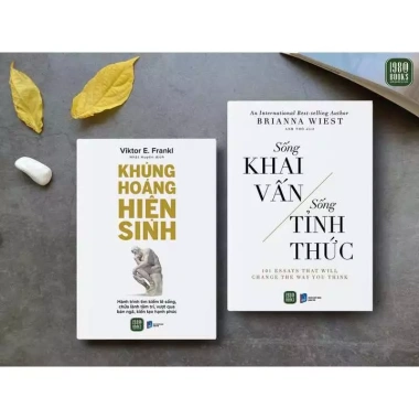 Combo 2 cuốn Sống Khai Vấn và Sống Tỉnh Thức - Giải quyết Khủng Hoảng Hiện Sinh, Giá ưu đãi 272k 2