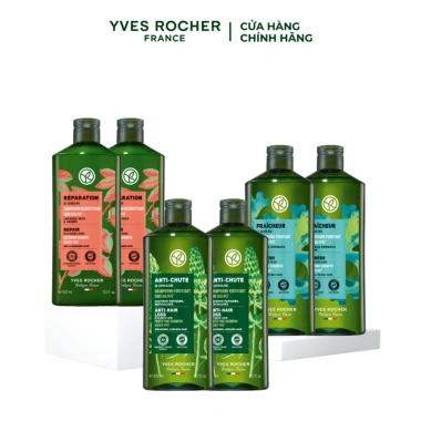 Combo 2 dầu gội thiên nhiên Yves Rocher 300ml - Không Sulfate, Không Silicone, 561k