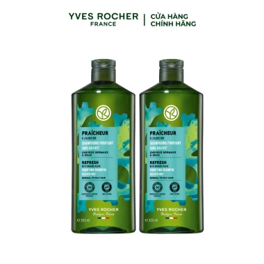 Combo 2 dầu gội thiên nhiên Yves Rocher 300ml - Không Sulfate, Không Silicone, 561k
