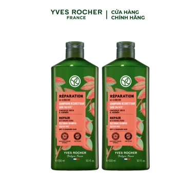 Combo 2 dầu gội thiên nhiên Yves Rocher 300ml - Không Sulfate, Không Silicone, 561k