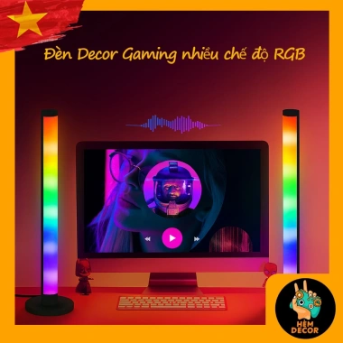 Combo 2 Đèn LED RGB Nháy Theo Nhạc 42cm - Decor Góc Làm Việc và Gaming Siêu Ngầu, Giá 320.000 VND