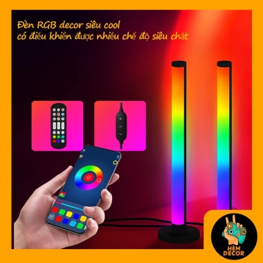 Combo 2 Đèn LED RGB Nháy Theo Nhạc 42cm - Decor Góc Làm Việc và Gaming Siêu Ngầu, Giá 320.000 VND
