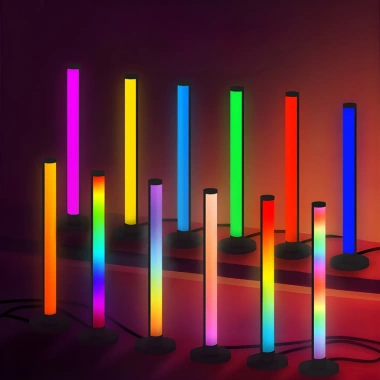 Combo 2 đèn LED RGB V42 nháy nhạc, APP, decor PC TV phòng, cao 42cm, đẹp 7 Combo 2 đèn LED RGB V42 nháy nhạc, APP, decor PC TV phòng, cao 42cm, đẹp 7