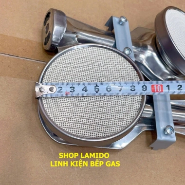 Combo 2 điếu inox bếp gas hồng ngoại 9cm sứ trắng - Họng đầu đốt chia lửa gốm CERAMIC, giá chỉ 75.000 VND 2