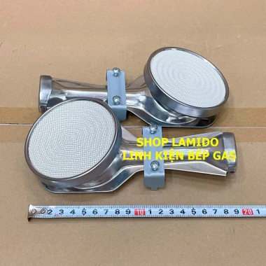 Combo 2 điếu inox bếp gas hồng ngoại 9cm sứ trắng - Họng đầu đốt chia lửa gốm CERAMIC, giá chỉ 75.000 VND 4