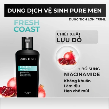 Combo 2 Dung Dịch Vệ Sinh Nam Pure Men 175ml - Làm Sạch, Khử Mùi, Hương Nước Hoa 4